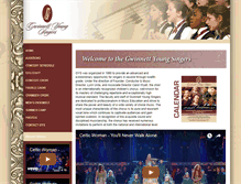 Tablet Screenshot of gwinnettyoungsingers.com